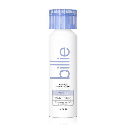 Billie Whipped Shave Cream - Ultra Gentle Protection - Fragrance-Free & Dermatologist-Approved - Designed for Sensitive Skin - 6.5 fl oz