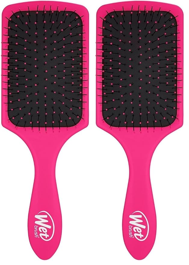 Wet Brush Paddle Detangler, Pink (Pack of 2)
