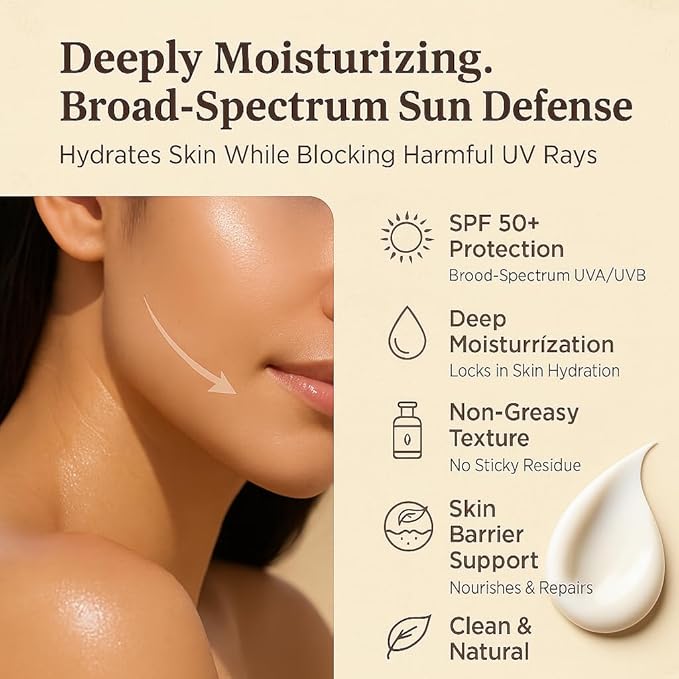 Confidita Beef Tallow Sunscreen SPF 50 for Face & Body – Natural Mineral Sunscreen with Non Nano Zinc Oxide, Reef Safe, Non-Greasy Formula, Non Toxic & Moisturizing Sunblock, 3.5oz
