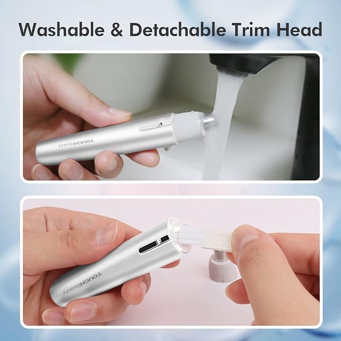 TOUCHBeauty Electric Nose Hair Trimmer for Women, Painless & Portable, Hypoallergenic Round Tip, Portable Trimmer with AAA Battery Powered, Easy Clean Travel-Friendly Groomer, Ideal Christmas Day