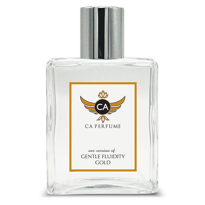 CA Perfume Impression of Gentle Fluidity Gold For Unisex Amber Vanilla Fragrance Long Lasting Perfume Eau De Parfum 3.4 Fl Oz 100ml