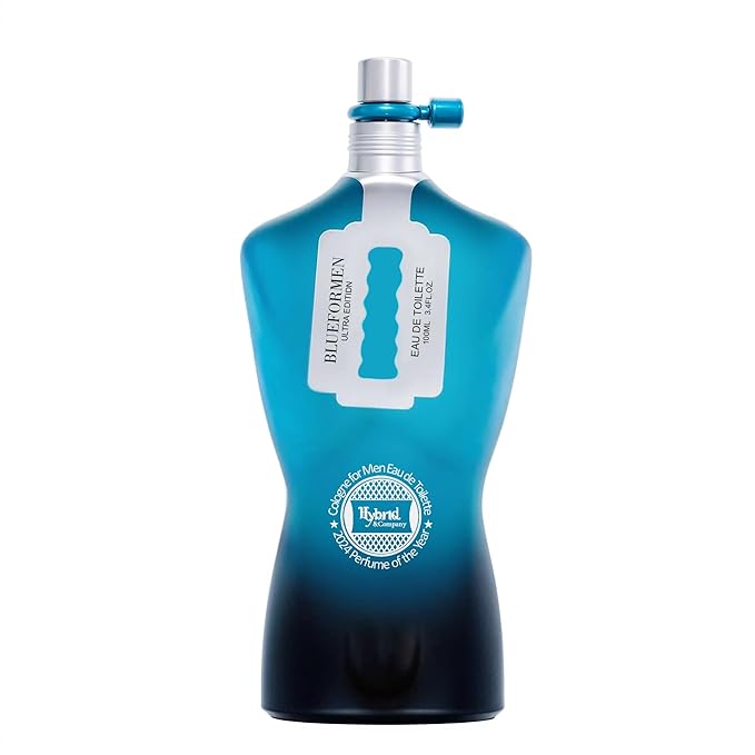 Hybrid & Company Blue For Men Ultra Edition For Men Eau De Toilette Vaporisateur Natural Spray 3.4 Fl Oz