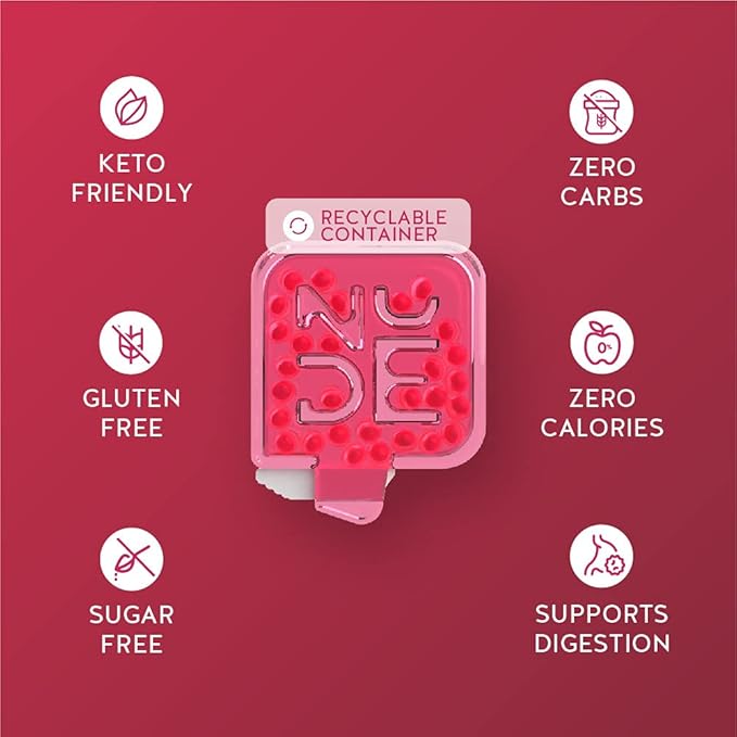 NUDE Mints | Dual Action Liquid Capsules | Mouth Watering Mint - Lasts 3X Longer - 3X Stronger - Extreme Bad Breath Solution for Adults - Sugar Free, 0 Calorie - Berries - 10 Pack - 300 Capsules