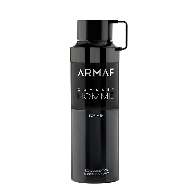 Armaf Odyssey Homme – Citrus, Floral, Woody, Amber – Perfume Body Spray for Men, 6.8 oz / 200 ml