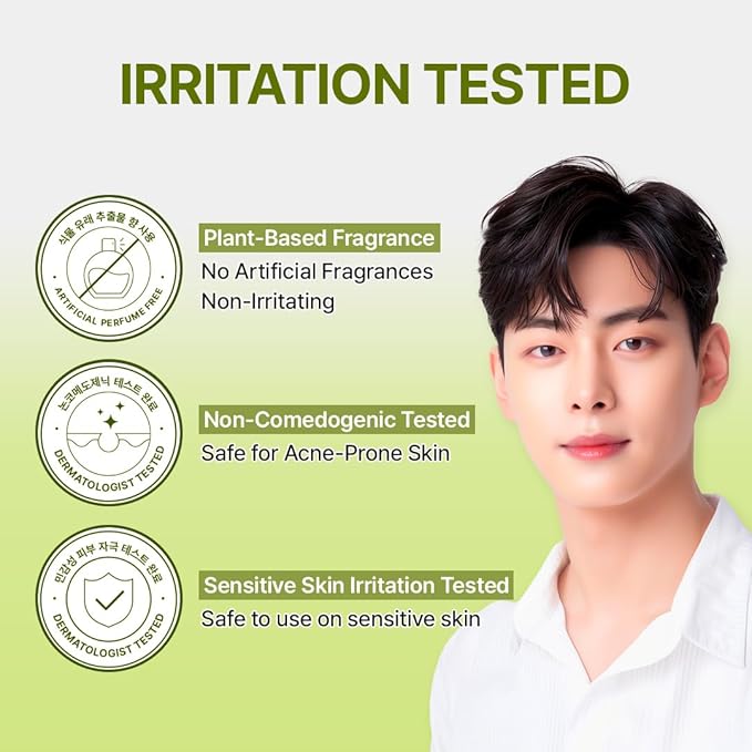 MAKE P:REM INTECA Soothing All in One Lotion for Men, After Shave Cream for Acne-Prone Skin, All Skin Types, Korean Skin Care, 6.76 fl. oz, 200ml