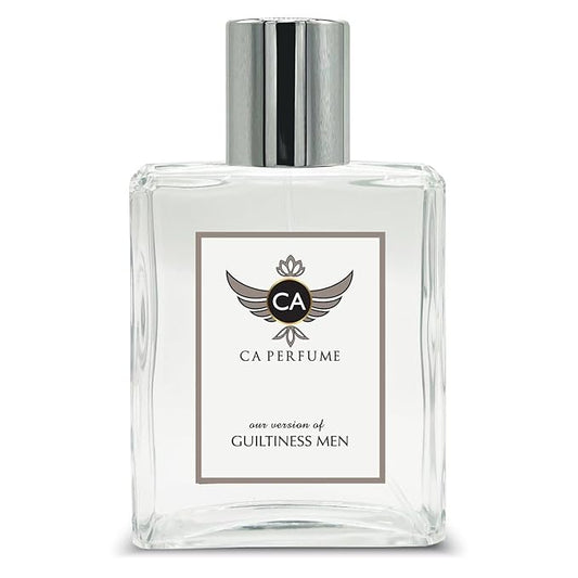 CA Perfume Impression of Guiltiness Men Amber Woody Fragrance Long Lasting Mens Perfume Eau De Parfum 3.4 Fl Oz 100ml