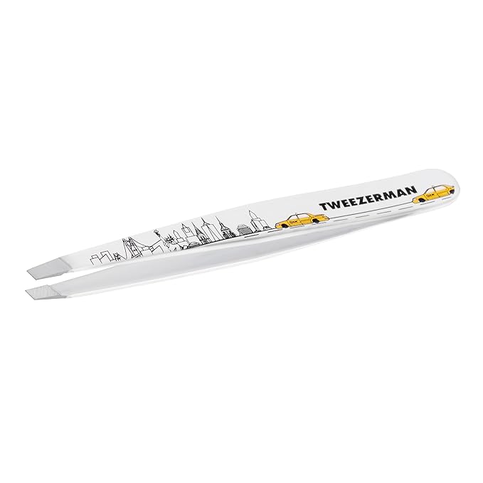 Tweezerman Exclusive 40th Birthday Slant Tweezer - Hair Removal Tweezers, Stainless Steel