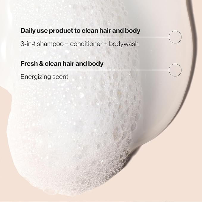 Suave Men’s 3-in-1 Shampoo, Conditioner, & Body Wash, Travel-Size 6-Pack, Citrus Rush, 3 Oz Ea
