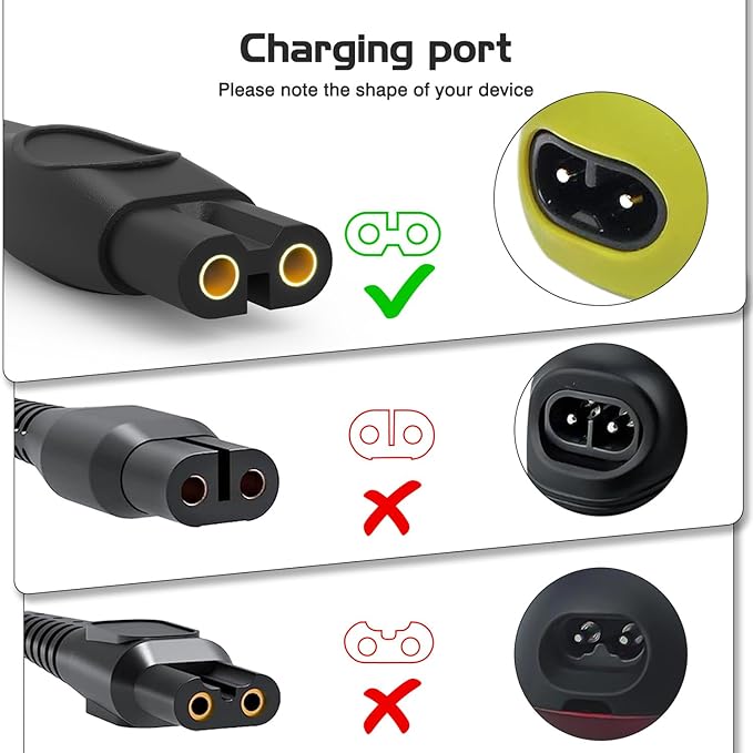5V Charger Cord for Philips One Blade QP2724 QP2834, MG7910 MG5910 MG9510, 2000 2400 3600 Series Norelco X3001 S3341 S5880 S3243 S7887 X3052 Electric Shaver USB Cable[2-Pack]
