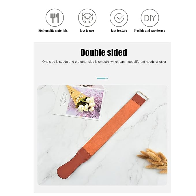 Beard Strop, Ultra Wide Handmade Beard Strop Belt, ber Hair Removal Shaving Sharpener, Folding Knife Sharpening Belt