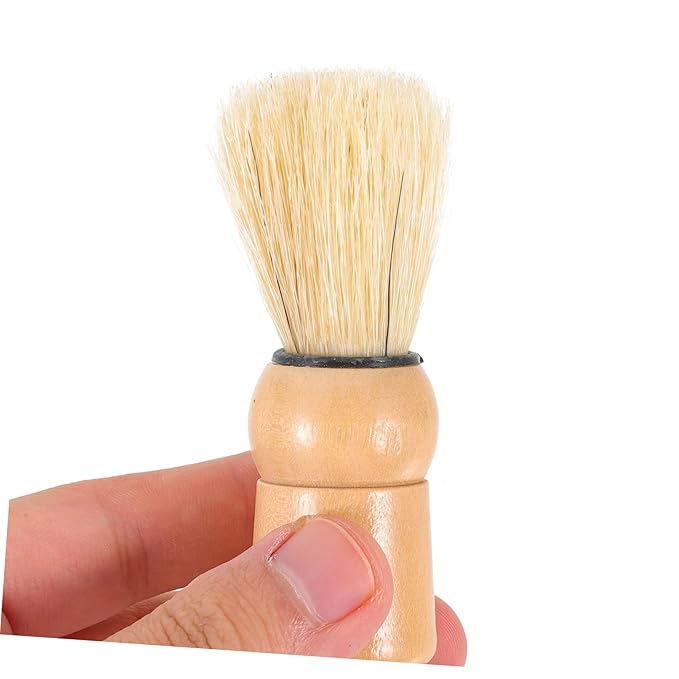 Portable Beard Brush for Men Natural Boar Bristle Grooming Tool for Beard and Mustache Care Multi-use Shaving Brush and Boyfriends