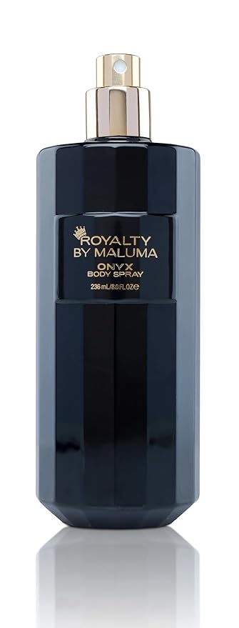 Onyx Body Spray, 8 oz - Luxurious Long-Lasting Perfume for Men - Fougere Amber Wood Fragrance - Cardamon, Pear, Bergamot Top Notes - Ideal Gift for Men