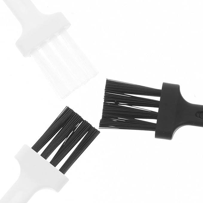 VALICLUD 60pcs Electric Shaver Cleaning Brush and Keyboard Set, Portable Mini Plastic Duster Brushes for Razor Dust Removal and Computer Accessories, Multipurpose Cleaning for Men’s