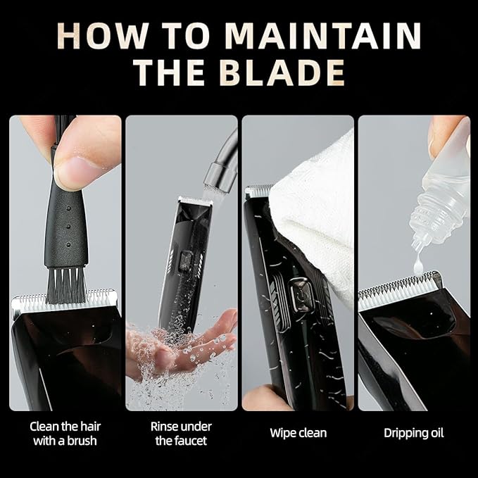 Hair Clippers for Men, Cordless Clippers for Hair Cutting with Type-C Fast Charging, Clippers and Trimmers Set for Hair Cutting, Beard Trimmer, Rechargeable Electric Shaver, Gifts for Men