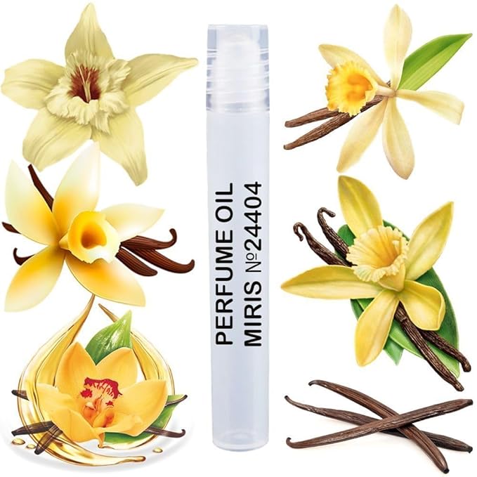 MIRIS No. 24404 Vanilla, Long-Lasting Unisex Perfume Oil for Women & Men Roll-On, Rollerball 0.34 Fl Oz / 10 ml