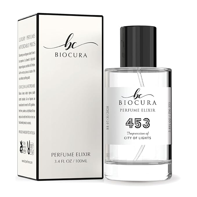 BC Perfume 453 Inspired by Bold Numbers City of Lights For Women & Men Replica Fragrance Dupes Eau de Parfum Spray Bottle 3.4 Fl Oz/100ml