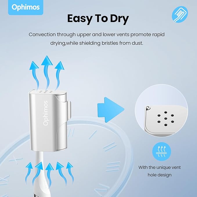 4 Count Aluminum Alloy Toothbrush Cover Caps for Family, Travel Toothbrush Covers Long-lasting Toothbrush Head Caps for Most Electric/Manual Brushes