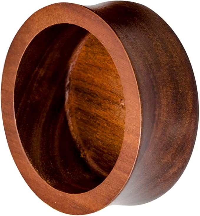 Grandslam Wooden Shaving Bowl with Lid Shaving Soap Bowl for Men Easy to Lather Fits Wet Shaving
