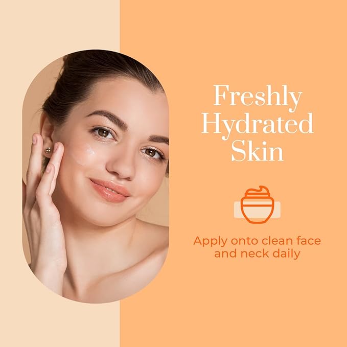 Clear Beauty Vitamin C & Collagen Face Moisturizer – Anti Aging Day Cream, Hydrates, Firms & Revives Dull, Tired Skin – Dermatologist Tested, Korean Skin Care, Vegan Clean Beauty – 1.69 Fl Oz