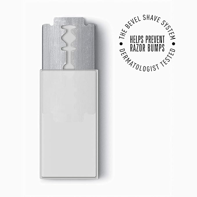 Bevel Razor Blades & Shave Cream Bundle - Includes Shaving Cream for Men & 20 Safety Razor Blades for Men, Clinically Tested to Reduce Skin Irritation and Prevent Razor Bumps