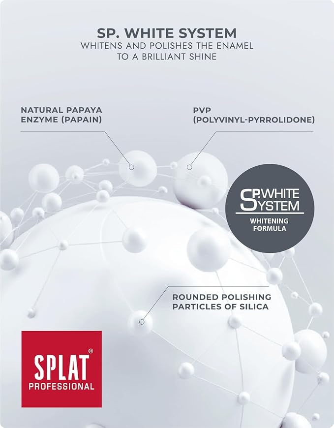 Splat Professional Series Multiple Action Toothpaste With Bioactive Calcium Enamel Restoration Tooth Sensitivity Reduction