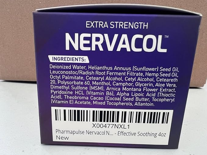Pharmapulse Neuropathy Nerve Therapy & Relief Cream - Maximum Strength Relief Cream for Foot, Hands, Legs, Toes Includes Alpha Lipoic Acid, Arnica, Vitamin B6, Aloe Vera, MSM - Effective Soothing 4oz