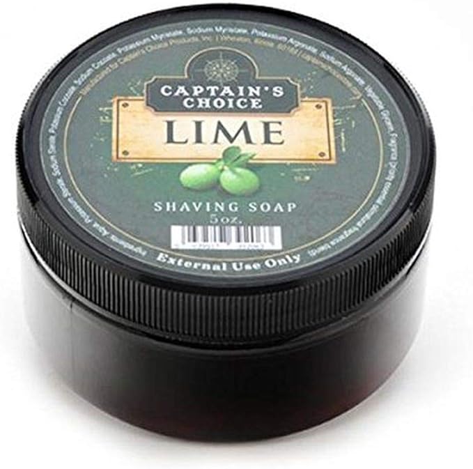 Captain's Choice, Lime Shaving Soap, 5 Ounce
