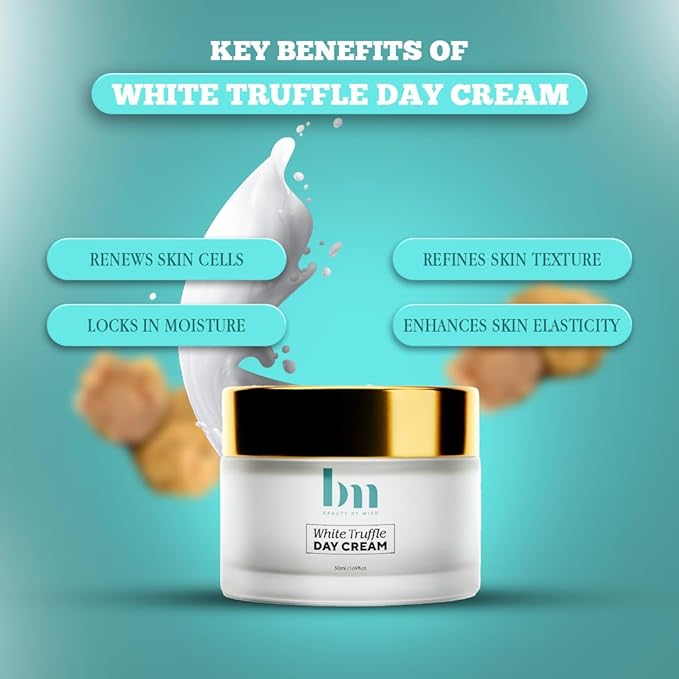 White Truffle Day Cream - Lightweight, non-greasy moisturizer with Vitamin C & minerals for smooth, firm skin. Suitable for all types. 50ml / 1.7 fl. oz
