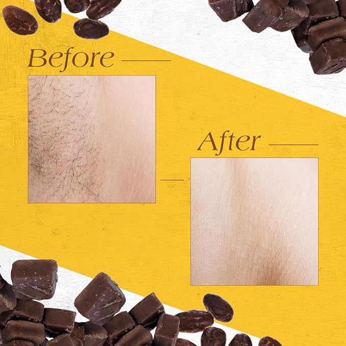 GiGi Milk Chocolate Crème Hair Removal Wax - Soft Wax for Coarse Hair, with Cocoa Seed Extract, Waxing Formula for Face, Body & Sensitive Skin, 14 oz