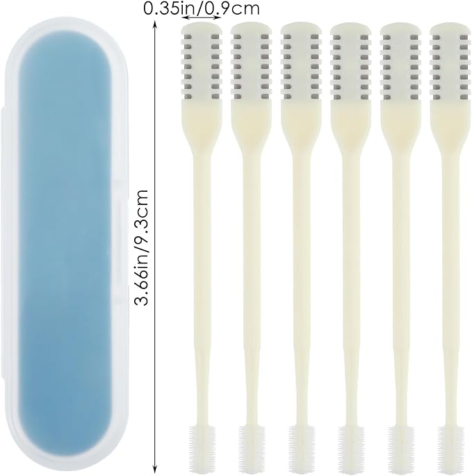 6 pcs Nose Hair Trimmer for Men Women Nasal Cutter, 2-in-1 Nasal Hair Cutter Mini Double Sided NasalHair Remover Tool Multipurpose Portable Trimmer Soft Cleaning Brush