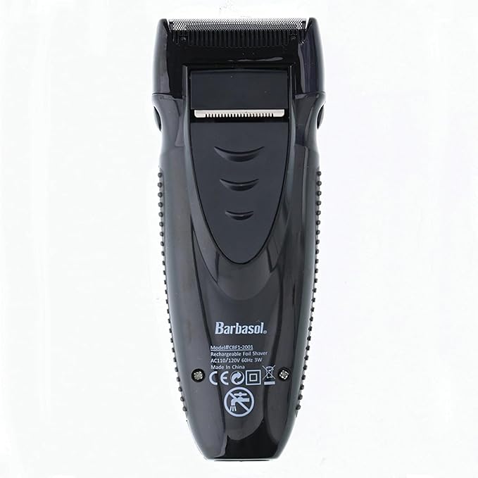 Barbasol Rechargeable Electric Foil Shaver with Stainless Steel Blades and Pop Up Trimmer