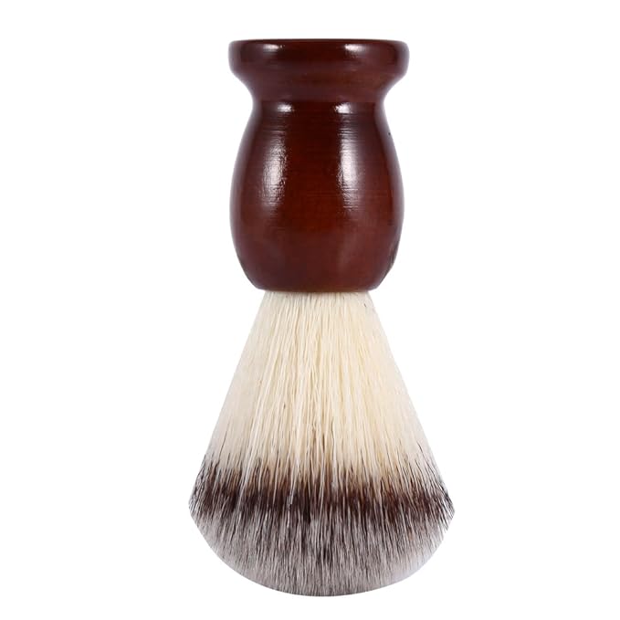 Professional Male Beard Shaving Brush Cleaning Nylon Hair & Wood Handle Barber Tool