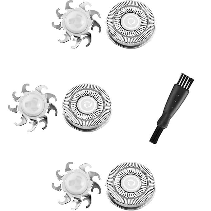 3pcs Head Shaver Replacement Blades for Skull Shaver Pitbull Forte 3 Head Baron 3 Head Pitbull Butterfly Kiss and Palm Shaver
