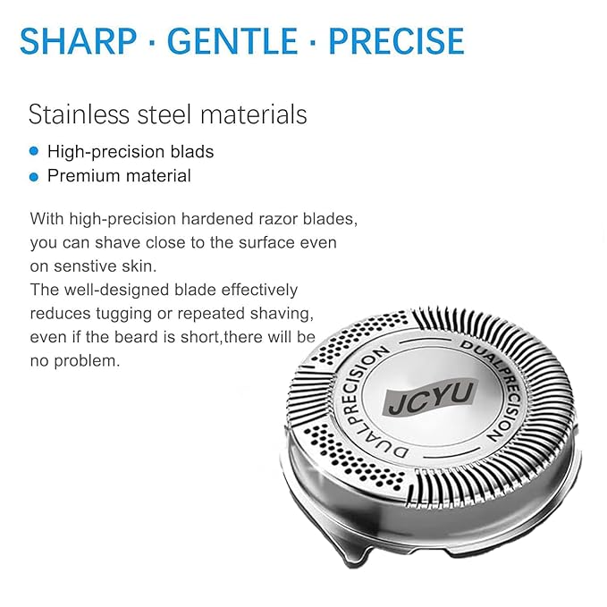 HQ8 Replacement Shaver Heads Compatible with Philips Norelco Aquatec, HQ8 Replacement Blades for Philips Electric Shaver PT720 AT880 At830 AT810
