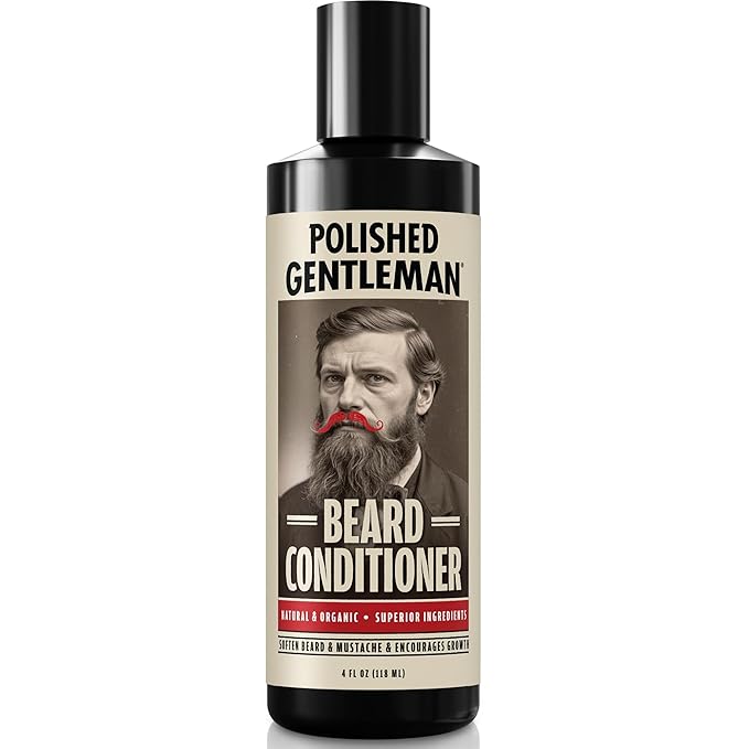 Men’s Beard Conditioner with Tea Tree Oil – Concentrated Rinse-Out Formula for Softer, Fuller-Looking Beards & Healthy Facial Hair, 4 oz