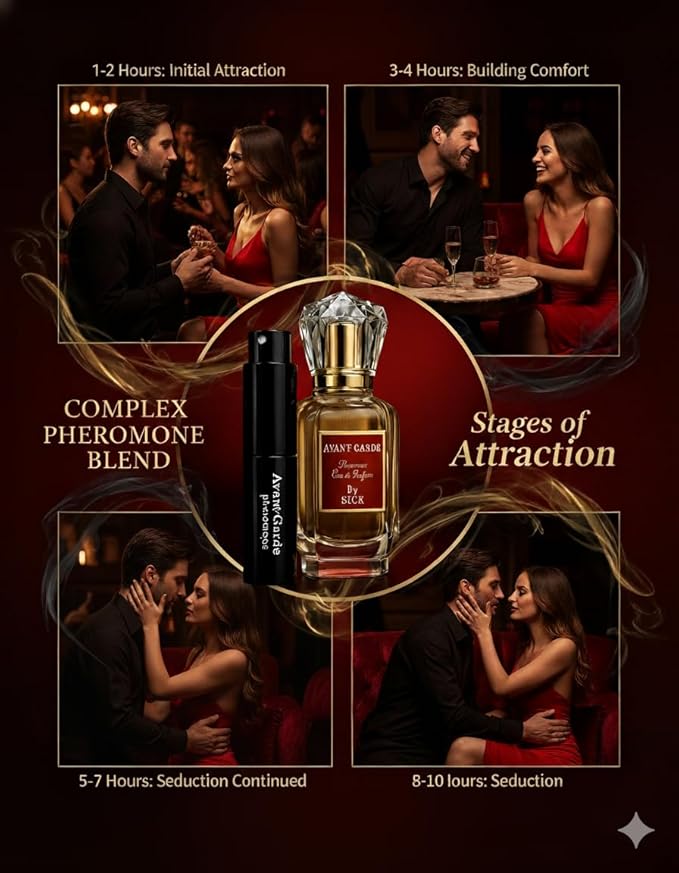 Avant-Grade Pheromone-Infused Cologne for Men Raw Pheromone Cologne Attraction Lasting Spray USA-Made Bold Strength Scent for Him