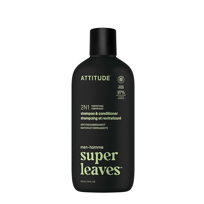ATTITUDE Shampoo Conditioner Mens 2 in1 Fortifying, 415 mL