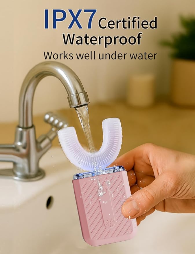 U-Shaped Electric Toothbrush for Adults, Electric Toothbrush with IPX7 Waterproof