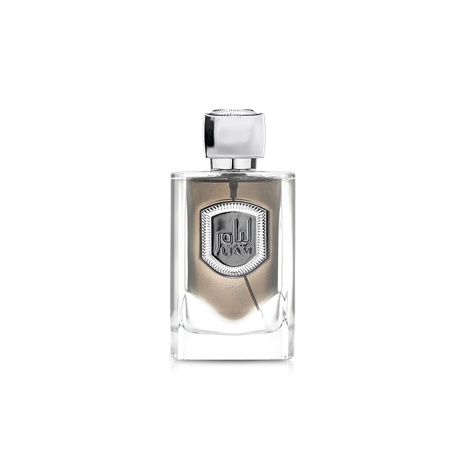 Lattafa Liam Grey Eau de Parfum Spray for Unisex, 3.4 Ounce