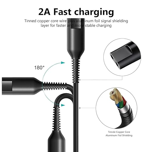 12V Charger Fit for Braun Shaver Series 9 pro 7 5 3 1, 310s 3040s 9577cc 9517s 7085cc Charging Cord Replacement for Braun S3 S5 S7 S9 Electric Razor Shaver Trimmer Power Adapter Charging Cable Cord