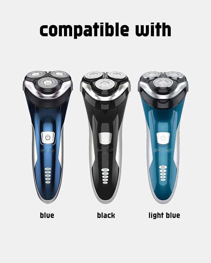 Sweetlf Replacement Blades for SweetLF Electric Shaver SWS7105 SWS7105BK, 6 Pack Electric Razor Blades, 2 Cleaning Brush