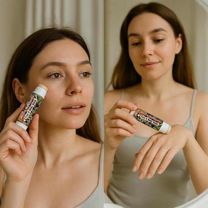Retro Radiance Pure Skin Moisture Face and Body Stick,All Natural Organic Skincare,anti ageing,jojoba,coconut,coccoa butter,vegan,fragrance free,lips,tattoo,hands,heels,made in USA