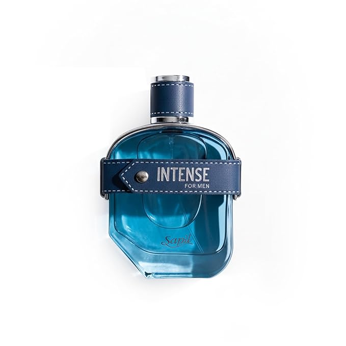 Sapil Intense Eau de Toilette for Men – Long Lasting Aromatic Spicy Perfume | Lemon, Cardamom & Vetiver Notes | Fresh Clean Masculine Fragrance | 3.4 oz / 100ml