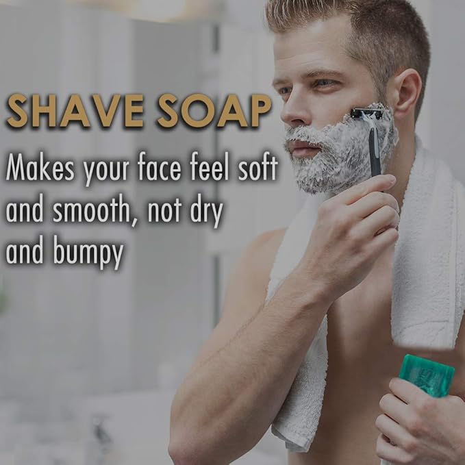 Woody's Moisturizing Bar Soap - Hydrating Body, Face & Shave Bar Soaps, Deep Cleanser, Rich Lather, Fresh Scent, 8 oz, 2 Pack
