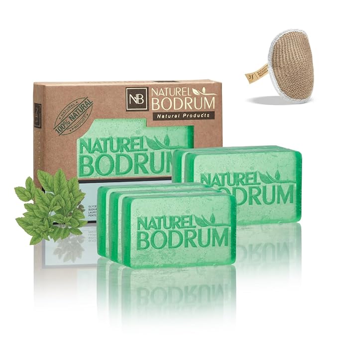 Dead Nettle Organic Soap Bar for Women and Men, Pack of 5 Glycerin Soap Bars - Botanical Body Bars – Gentle Herbal Cleanser - Natural & Vegan Spa Gift, for All Skin Types