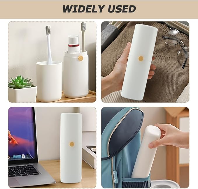 Xiaokeis Toothbrush Travel Holder for Electric Toothbrushes, Portable Travel Toothbrush Case, Tooth Brush and Toothpaste Cover for School, Traveling, Camping, Business Trip and Bathroom