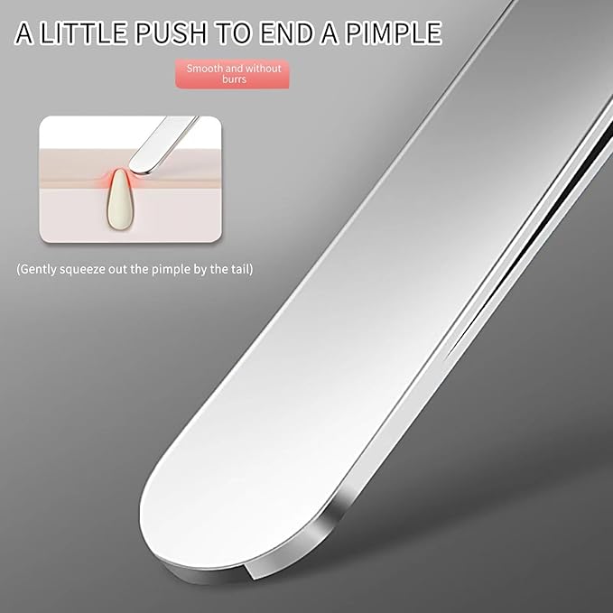 WSYUB Professional Blackhead Tweezers,High Hard Stainless Steel Blackhead Remover Tweezers, Precision Pimple Popper Tool Kit, Blackhead Extractor