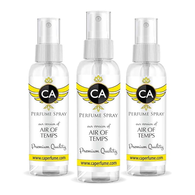 CA Perfume Eco Refill Impression of Air of Temps For Women EDP Perfume Concentrated Long Lasting Eau de Parfum Spray Refillable Atomizer Bottle 2 Fl Oz/60ml-X3