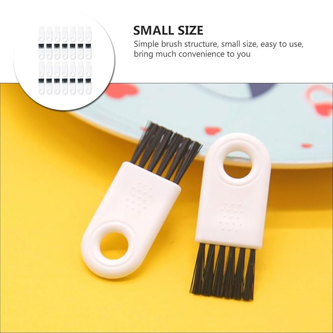 30pcs Electric Shaver Cleaning Brushes with White and Black Bristles Small Tool Brush for Razor Maintenance and Hair Removal Cleaning in Personal Grooming