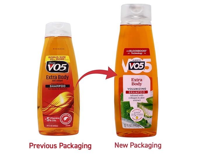Alberto Vo5 Extra Body Shampoo, 15 Oz. (Pack of 6)